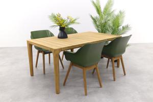 Hartman Sophie Green/Teak / Liam tuinset - 180x100 cm.