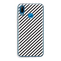 Strepen zwart-wit: Huawei P20 Lite Transparant Hoesje