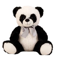 Panda beer knuffel van zachte pluche - 30 cm zittend/55 cm staand - thumbnail