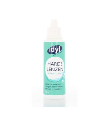 Contactlensvloeistof alles in een harde lenzen