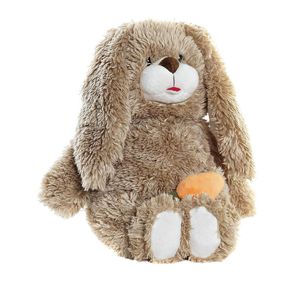 Konijn/haas bruin knuffeldier van zachte pluche - 28 cm staand - bruin - Knuffeldier