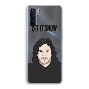 Let It Snow: Oppo A91 Transparant Hoesje