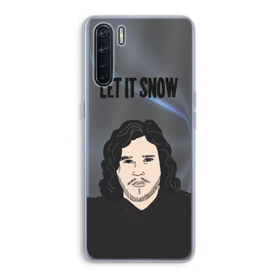 Let It Snow: Oppo A91 Transparant Hoesje