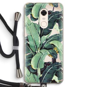Bananenbladeren: Xiaomi Redmi 5 Transparant Hoesje met koord