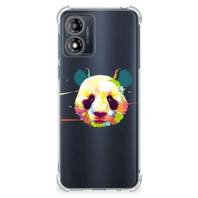 Motorola Moto E13 Stevig | Bumper Hoesje | Panda Color Motorola Moto E13 Stevig | Bumper Hoesje | Panda Color