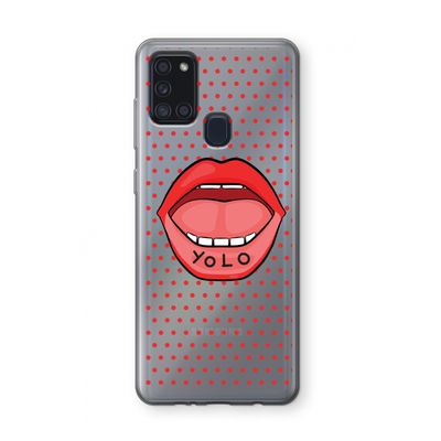 Yolo Denise: Samsung Galaxy A21s Transparant Hoesje