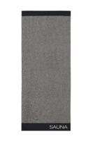 Cawö Cawö Saunahanddoek 6220 Natur Schwarz 80x200