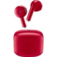 Cellularline In Ear headset Bluetooth, Draadloos Rood Oplaadbox