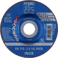 PFERD TOOLS EH 115-2,4 SG INOX 61340124 Doorslijpschijf gebogen 115 mm 25 stuk(s) RVS