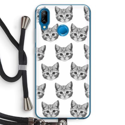Kitten: Huawei P20 Lite Transparant Hoesje met koord