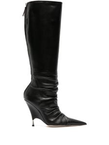 Blumarine bottes en cuir 105 mm - Noir