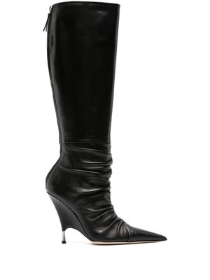 Blumarine bottes en cuir 105 mm - Noir