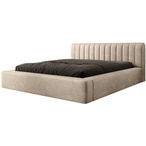 Trae Mobler Amira 160 x 200 cm Gestoffeerd Bed Zand