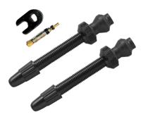 Barbieri tubeless valve aluminium sv 45mm black 2 pieces