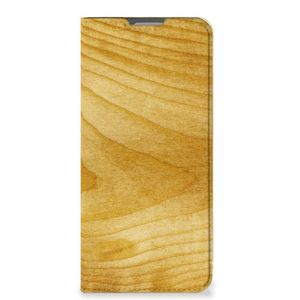 OPPO Reno8 Lite Book Wallet Case Licht Hout