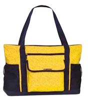 Fabrizio strandtas 53 x 38 cm polyester geel - thumbnail