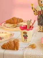 NATHALIE LÉTÉ kinderbeker 250 ml RICE Red Kiss rood NATHALIE LÉTÉ kinderbeker 250 ml RICE Red Kiss rood