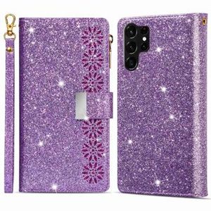 Starlight Series Samsung Galaxy S23 Ultra 5G Portemonnee Hoesje - Paars