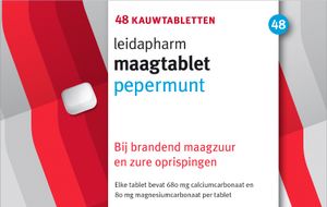 Leidapharm Maagkauwtabletten Pepermunt 48ST