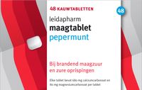 Leidapharm Maagkauwtabletten Pepermunt 48ST