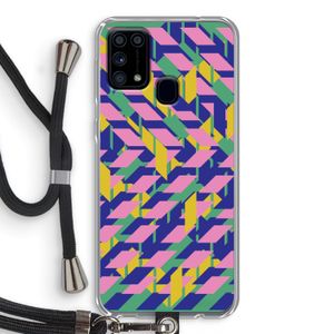 Skew Blush 1: Samsung Galaxy M31 Transparant Hoesje met koord