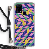 Skew Blush 1: Samsung Galaxy M31 Transparant Hoesje met koord