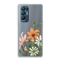 Floral bouquet: Oppo Find X3 Neo Transparant Hoesje