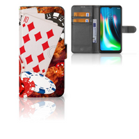 Motorola Moto G9 Play | E7 Plus Wallet Case met Pasjes Casino