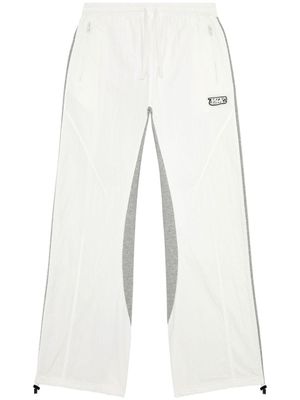 Diesel pantalon de jogging P-Berto à logo appliqué - Blanc