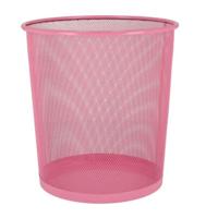 Gerimport Kantoor prullenbak/papiermand - 12 liter - roze - Papier afvalbakken