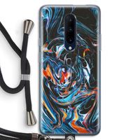 Black Unicorn: OnePlus 7 Pro Transparant Hoesje met koord