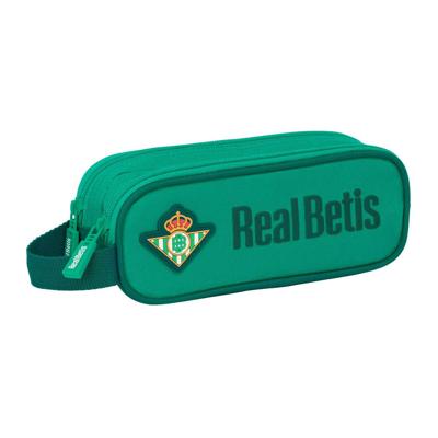 Pennenetui met 2 vakken Real Betis Balompié Groen 21 x 8 x 6 cm