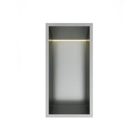 Hotbath &More Inbouwnis - 30 x 15 x 10 cm - met LED-verlichting - RVS 316