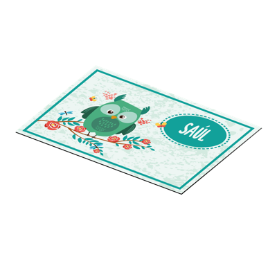 Placemat met naam Klantgerichte uil