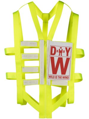 Walter Van Beirendonck Pre-Owned débardeur DIY Skeleton - Jaune
