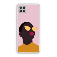 Yellow glasses: Samsung Galaxy A22 4G Transparant Hoesje