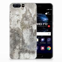 Huawei P10 TPU Siliconen Hoesje Beton Print - thumbnail