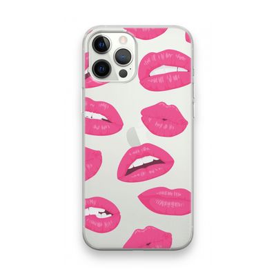 Bite my lip: iPhone 12 Pro Max Transparant Hoesje