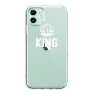 King zwart: iPhone 11 Transparant Hoesje