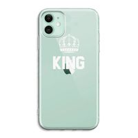 King zwart: iPhone 11 Transparant Hoesje