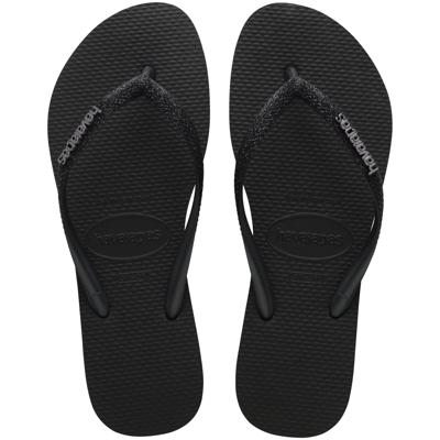 Havaianas Slim glitter II black Zwart maat 3738