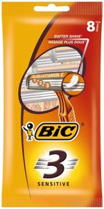BIC 3 Sensitive pouch wegwerpscheermesjes