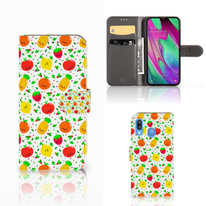 Samsung Galaxy A40 Book Cover Fruits