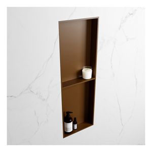 Wandnis Solid Surface Easy | In- en opbouw | 30x150x8 cm | 2 vakken | Rust