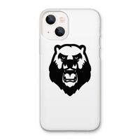 Angry Bear (white): iPhone 13 Transparant Hoesje