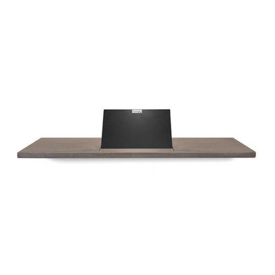 Looox Wood collection bath shelf 78cm met houder zwart mat eiken zwart mat wbshelf78mz