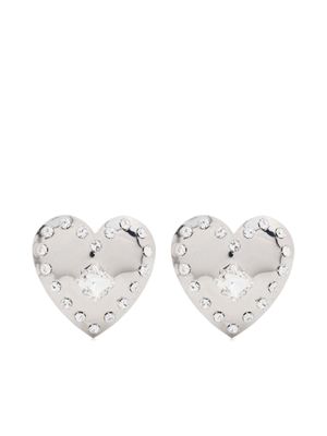 Alessandra Rich boucles d'oreilles Heart - Argent