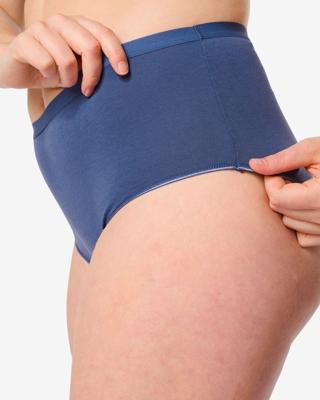 HEMA Dames tailleslip katoen - 2 stuks blauw (blauw)