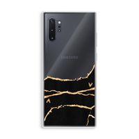 Gouden marmer: Samsung Galaxy Note 10 Plus Transparant Hoesje