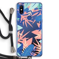 Tropisch: Xiaomi Mi Mix 3 Transparant Hoesje met koord